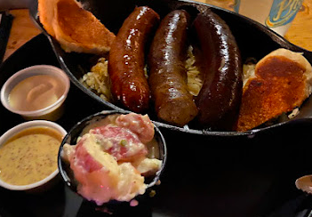 The Pharmacy signature dishes Biergarten Platter
Jagerwurst
Bratwurst